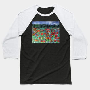 Poppy Field Baseball T-Shirt